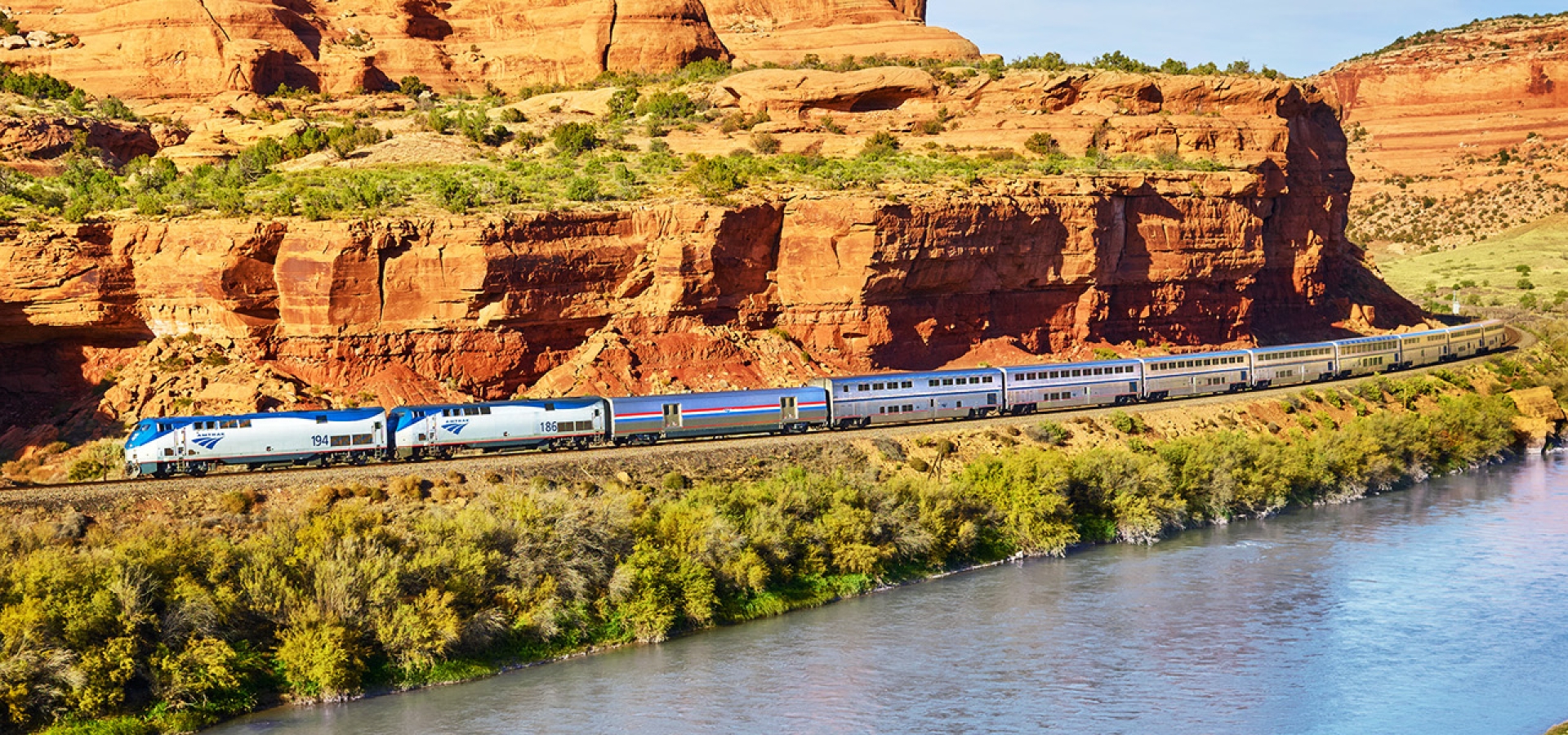 Desiel train on the California Zephyr.