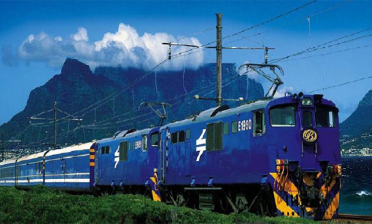 Desiel train on The Blue Train.